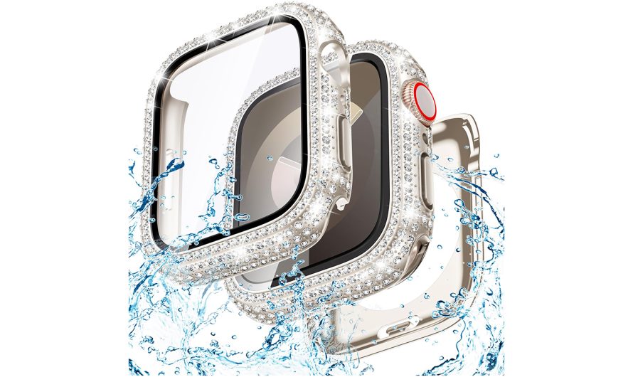 Goton Wasserdichte Glitzer-Schutzhülle: Speziell für die Apple Watch 40mm Serie entwickelt